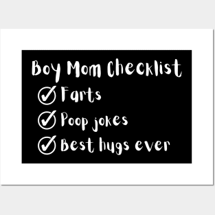 Boy mom checklist Posters and Art